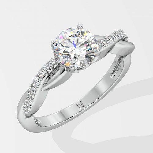 T-Shirt Infinity Solitaire Ring - House Of Quadri