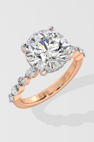 3 ct Round Askew Solitaire Ring - House Of Quadri