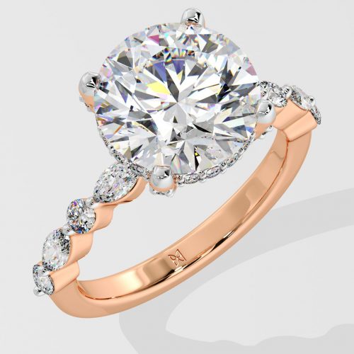 3 ct Round Askew Solitaire Ring - House Of Quadri