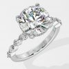 3 ct Round Askew Solitaire Ring - House Of Quadri