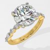 3 ct Round Askew Solitaire Ring - House Of Quadri