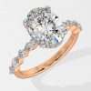 2 ct Oval Askew Solitaire Ring - House Of Quadri