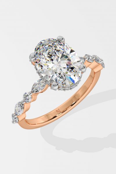 2 ct Oval Askew Solitaire Ring - House Of Quadri