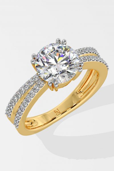 Stellar 2 ct Double Shank Solitaire Ring - House Of Quadri