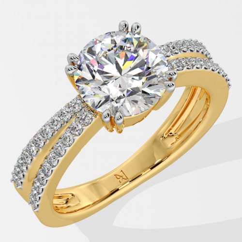 Stellar 2 ct Double Shank Solitaire Ring - House Of Quadri