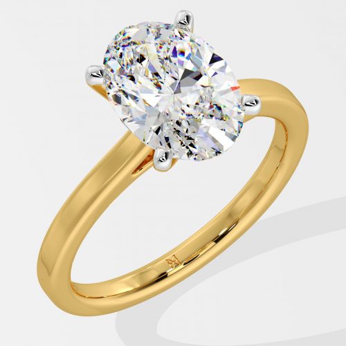 2 ct Oval Solitaire Ring - House Of Quadri