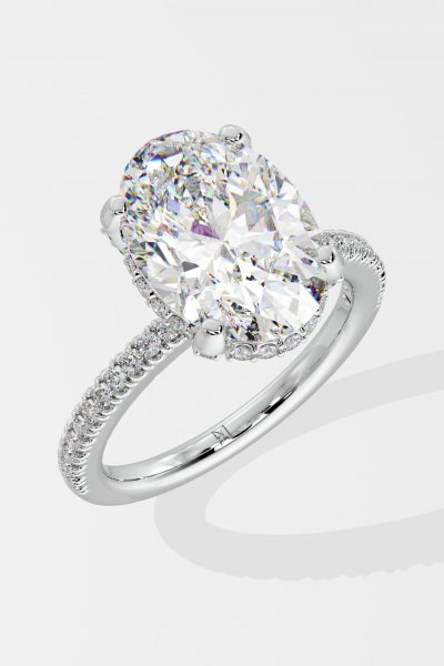 Illuminate 3 ct Oval Hidden Halo Ring - House Of Quadri