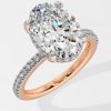 3 ct Oval Hidden Halo Ring - House Of Quadri