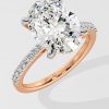 4 ct Oval Solitaire Ring - House Of Quadri