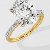 4 ct Oval Solitaire Ring - House Of Quadri