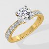 1.5 ct Solitaire Pave Ring - House Of Quadri