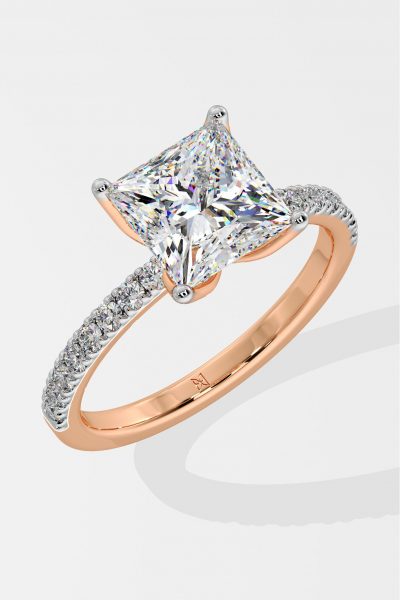 3 ct Princess Solitaire Ring - House Of Quadri