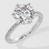 3 ct Solitaire Crown Ring - House Of Quadri