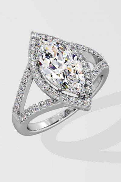 2 ct Marquise Halo Ring - House Of Quadri