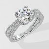 2 ct Double Shank Solitaire Ring - House Of Quadri